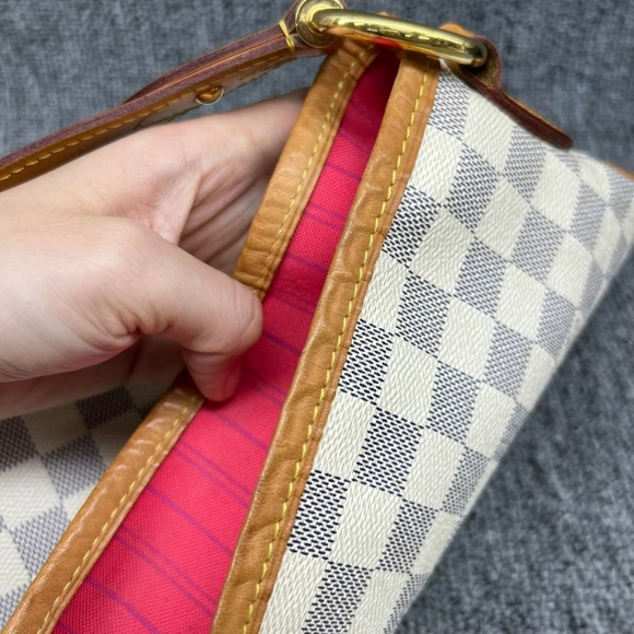 100% Authentic Louis Vuitton Delightful MM Damier Azur Shoulder Bag - Picture 7 of 15